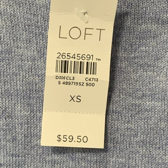 Loft Purple Pullover Sweater Long Sleeve XS NWT - Picture 7 of 8